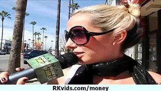 Nasty girl gets payed and tape for sex 2 porn video